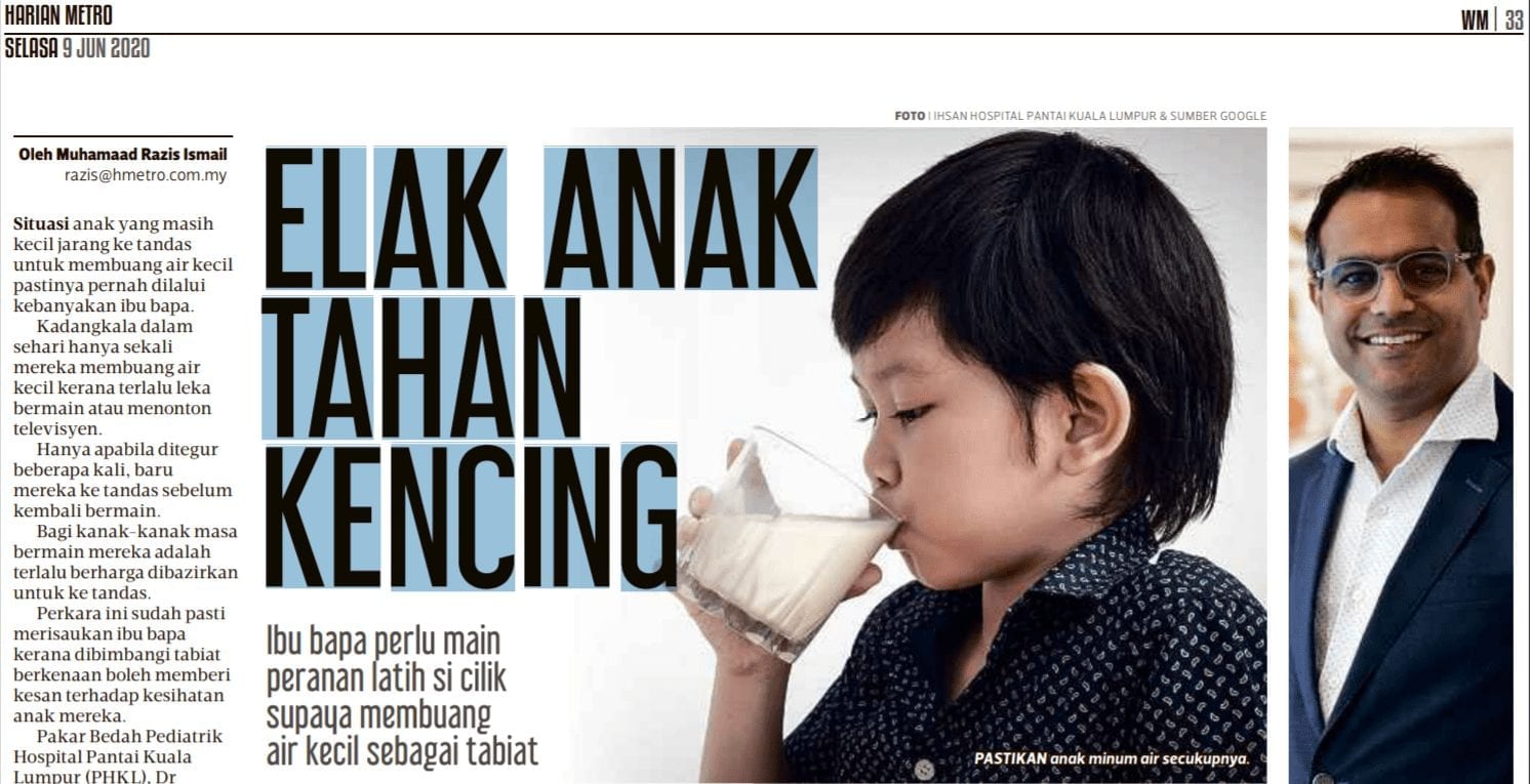 Read more about the article Elak Anak Tahan Kencing